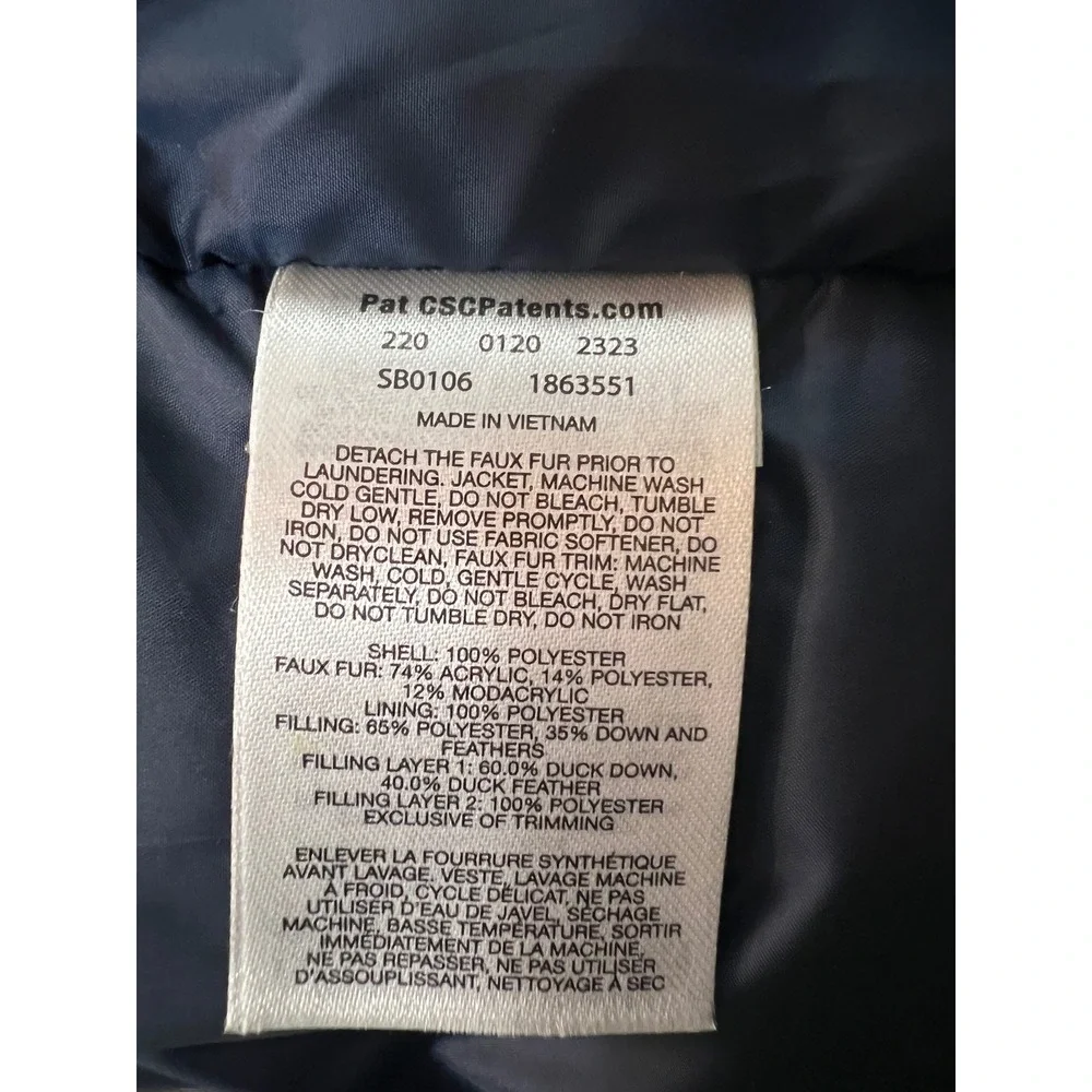 Columbia Kids Nordic Strider Navy Camo Omni-Heat Winter‎ Jacket XL 18/20 SB0106